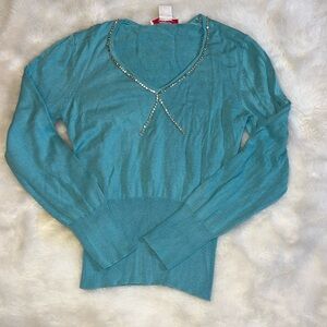 Nine by Nine West sweater with rhinestones Y2K